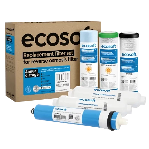 Ecosoft Standard reverese osmosis annual 5-stage replacement filter set
