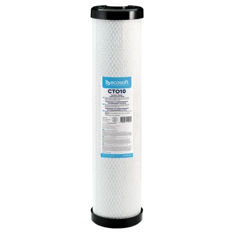 Ecosoft coconut shell carbon block filter, 4.5″×20″